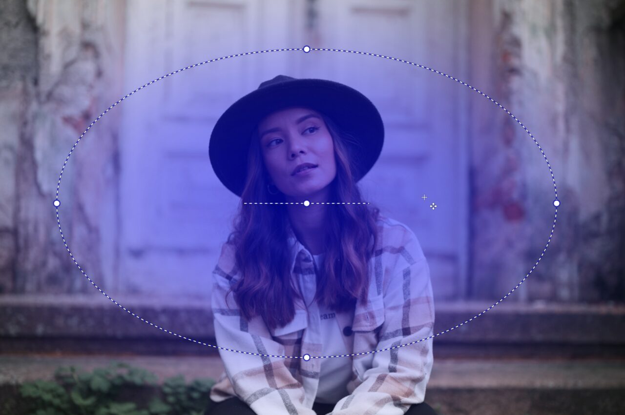 AI masks in Zoner Studio: Radial Gradient