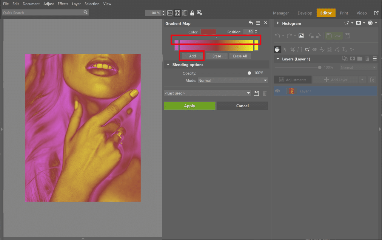 Turn Your Photography into Pop Art, contrast increase